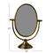 Hello Honey® Brass Finish Framed Mirror on Swivel Stand
